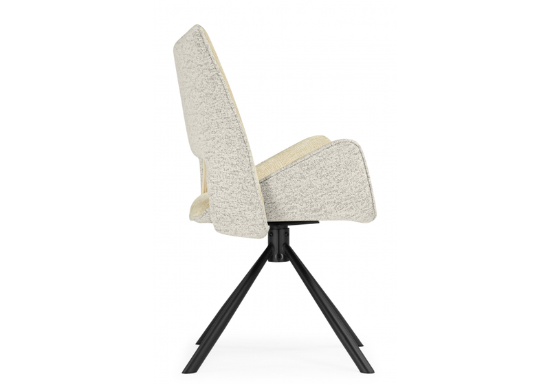 Стул на металлокаркасе, Balaton 360 крутящийся beige / black