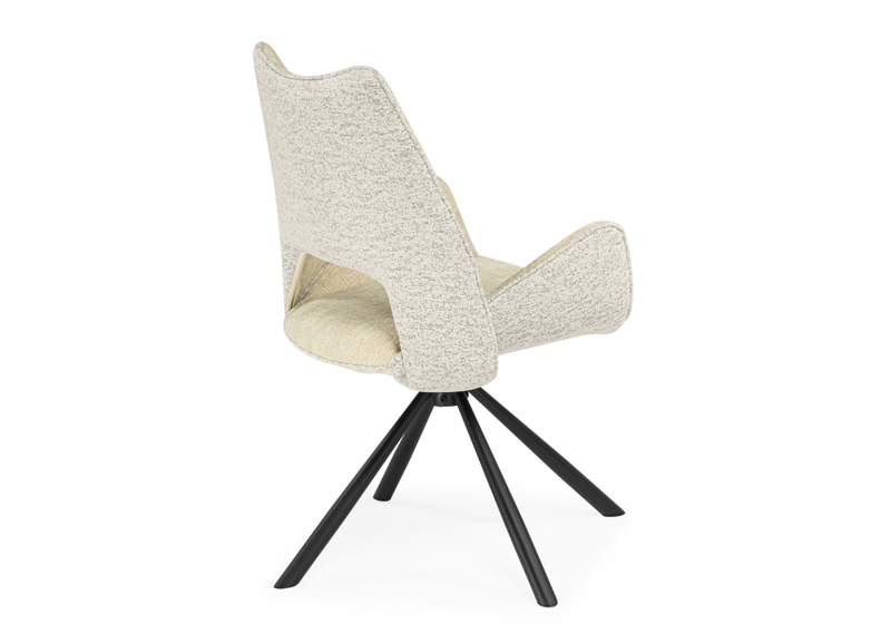 Стул на металлокаркасе, Balaton 360 крутящийся beige / black