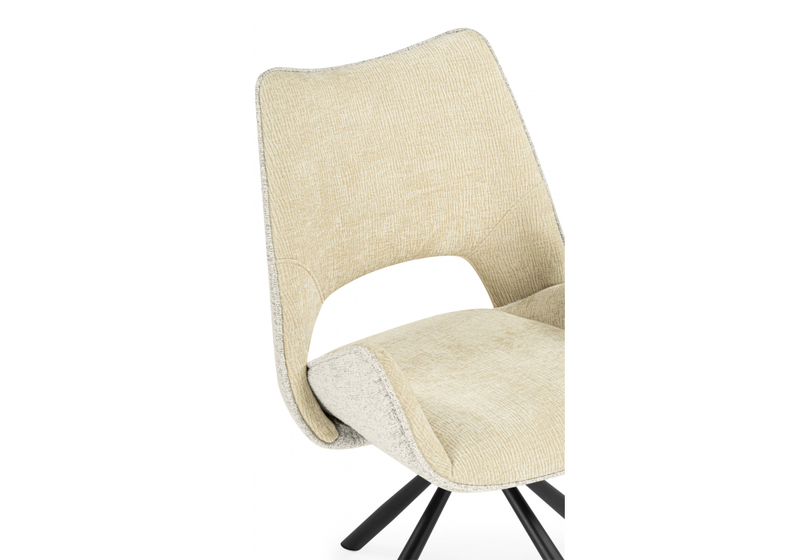 Стул на металлокаркасе, Balaton 360 крутящийся beige / black