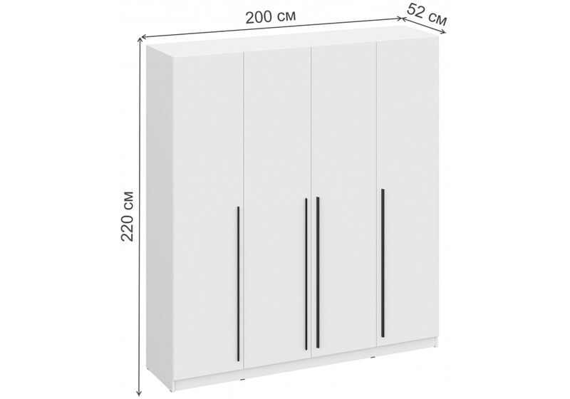 Шкаф, Бирма ШК-2000 белое дерево / белое дерево