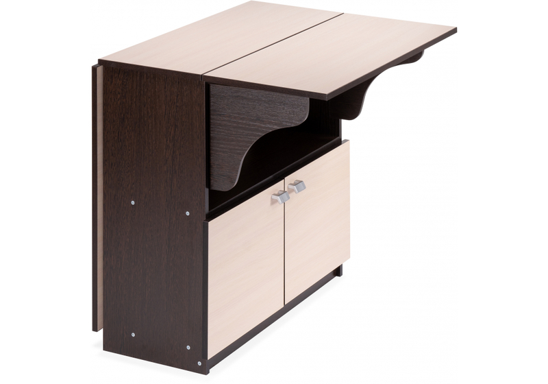 Стол деревянный, Симоне венге / дуб молочный