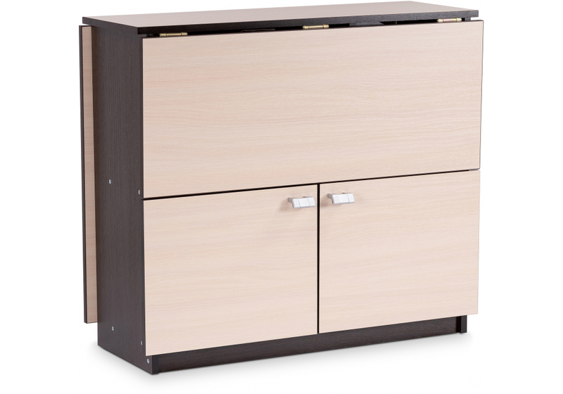 Стол деревянный, Симоне венге / дуб молочный