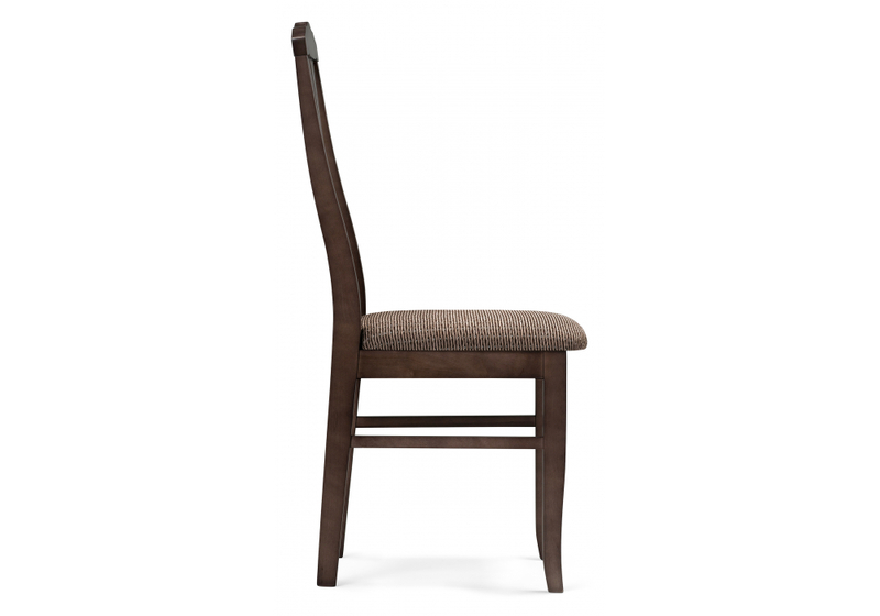 Стул деревянный, Исаро орех / мерц белый