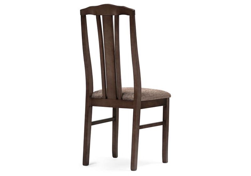 Стул деревянный, Исаро орех / мерц белый