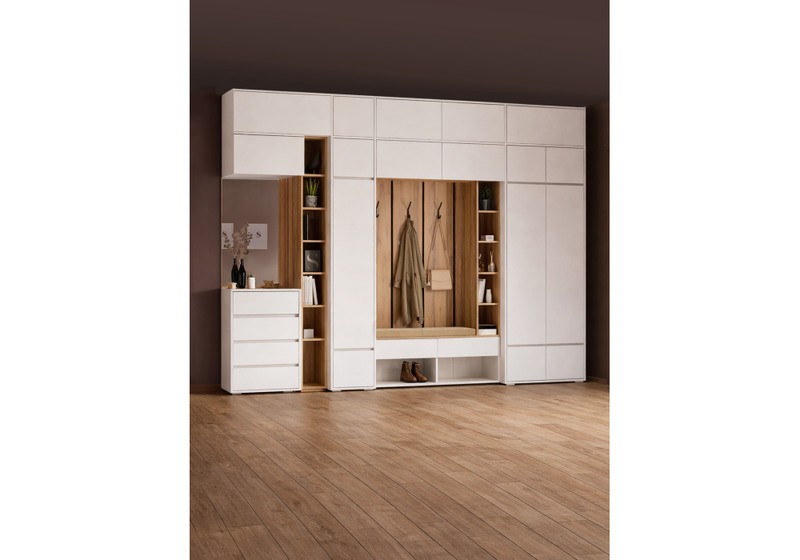 Прихожая, Роут белый комплектация 1