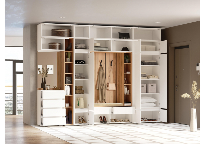 Прихожая, Роут белый комплектация 1