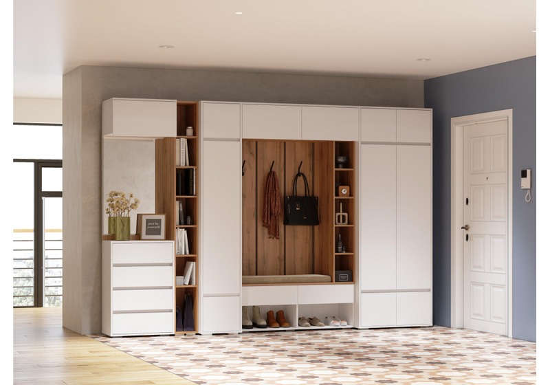 Прихожая, Роут белый комплектация 2