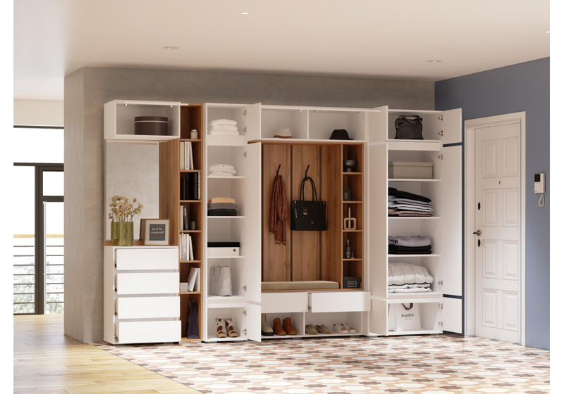 Прихожая, Роут белый комплектация 2