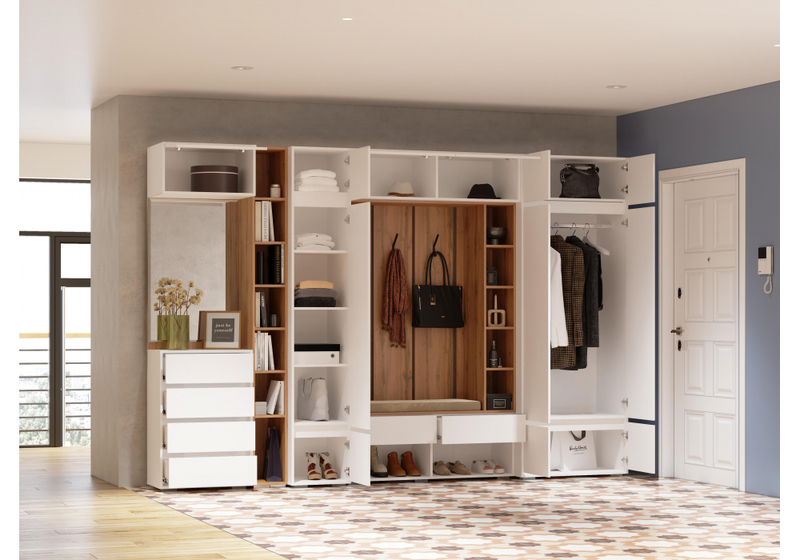 Прихожая, Роут белый комплектация 2