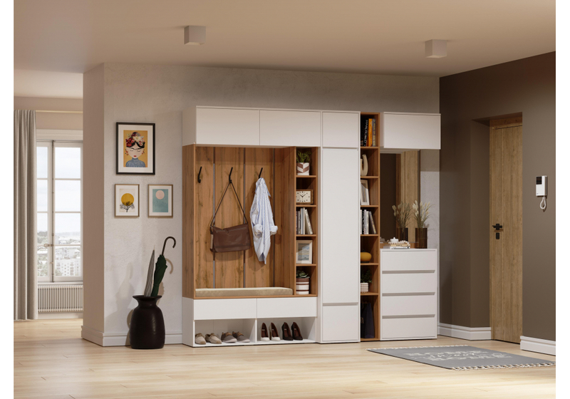 Прихожая, Роут белый комплектация 3