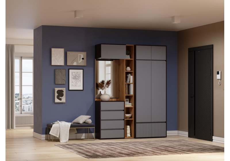 Прихожая, Роут венге / графит софт комплектация 4