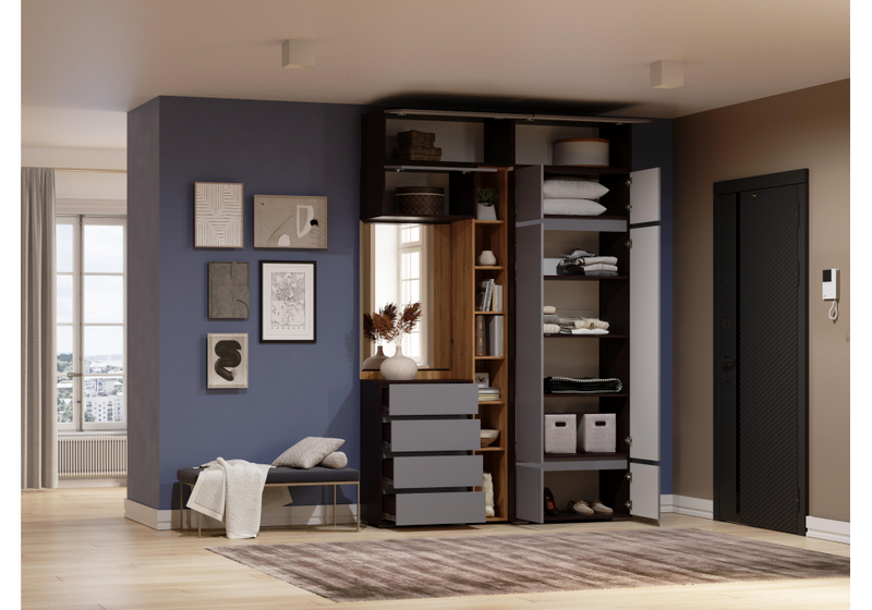 Прихожая, Роут венге / графит софт комплектация 5