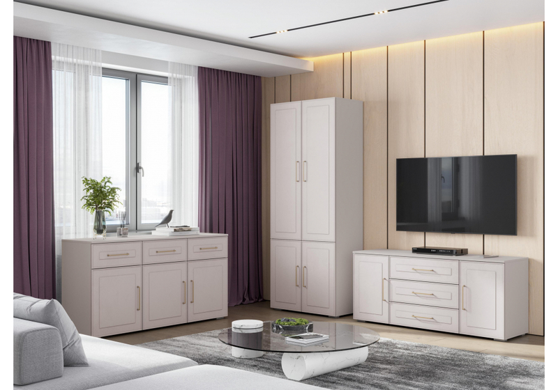 Готовая гостиная, Мотру кашемир / шампань комплектация 2