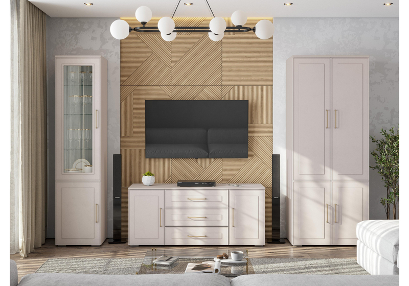 Готовая гостиная, Мотру кашемир / шампань комплектация 3