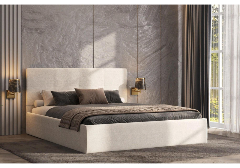 Кровать, Манака 160х200 бежевая