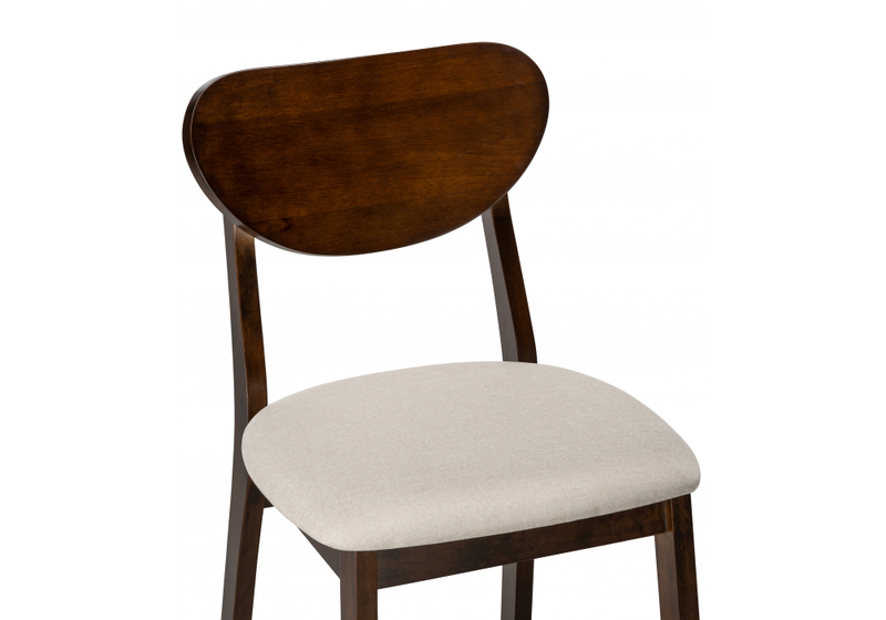 Стул деревянный, Loid dirty oak / light beige