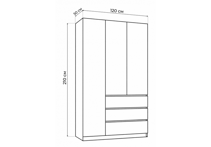Шкаф, Мадера ШМ 1200 ЛДСП графит