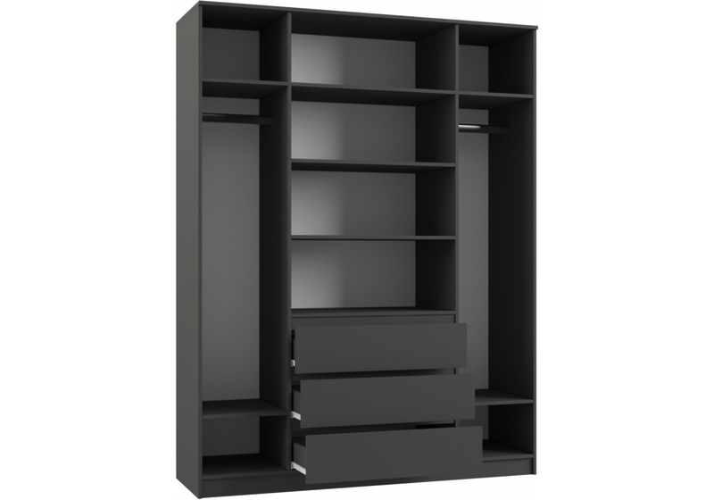 Шкаф, Мадера ЛДСП графит