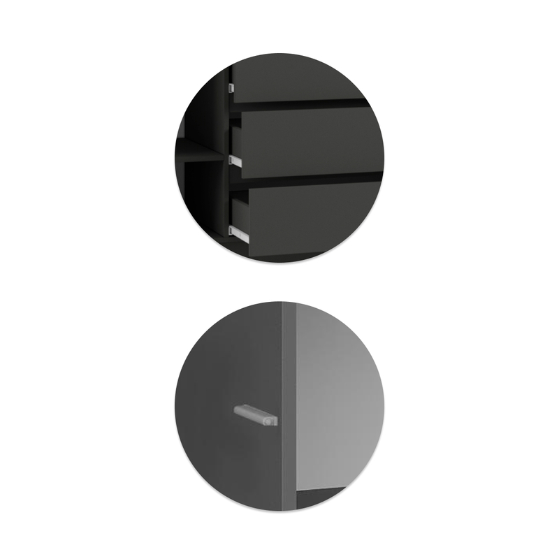 Шкаф, Мадера ЛДСП графит