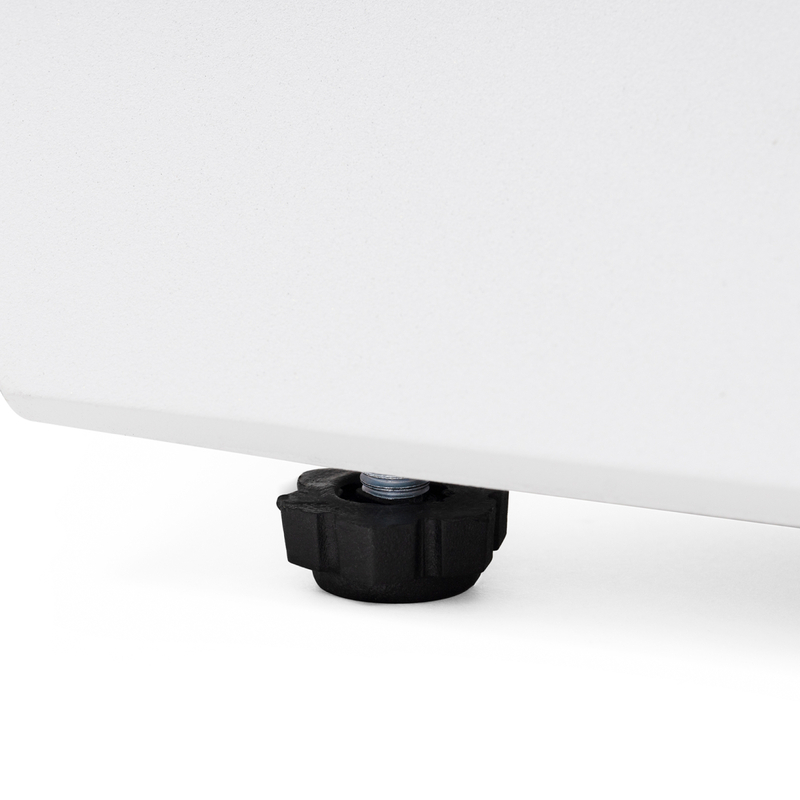 Стол стеклянный, Хасселвуд 160(220)х90х77 белый мрамор / черный