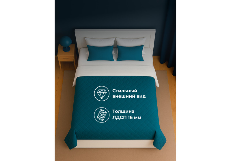 Кровать, Таика 160х200 ясень анкор светлый