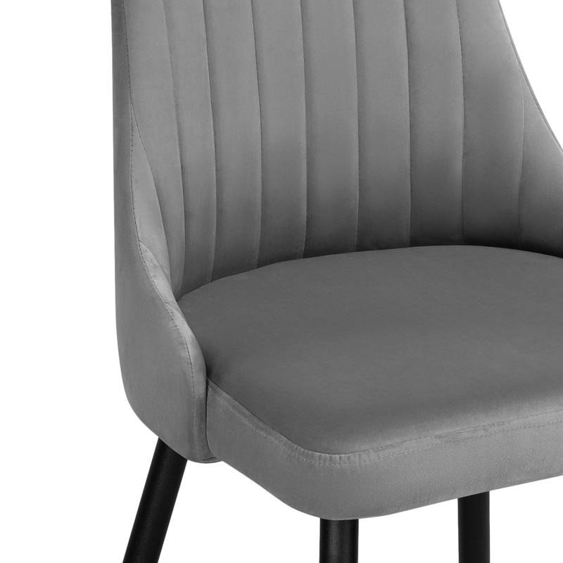 Стул на металлокаркасе, Кора темно-серый / черный