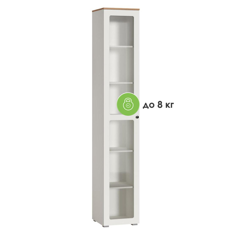 Шкаф, Опра 16.394.03 белый PE шагрень / дуб золотой craft