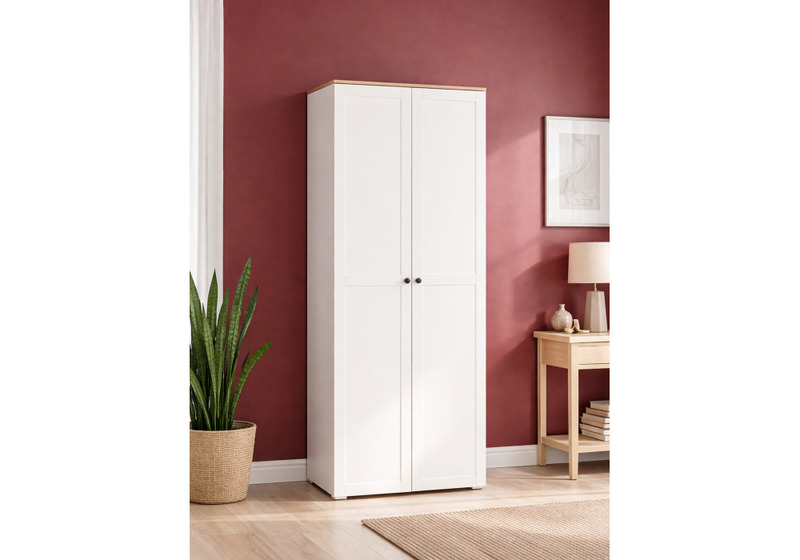 Шкаф, Опра 16.307 белый PE шагрень / дуб золотой craft