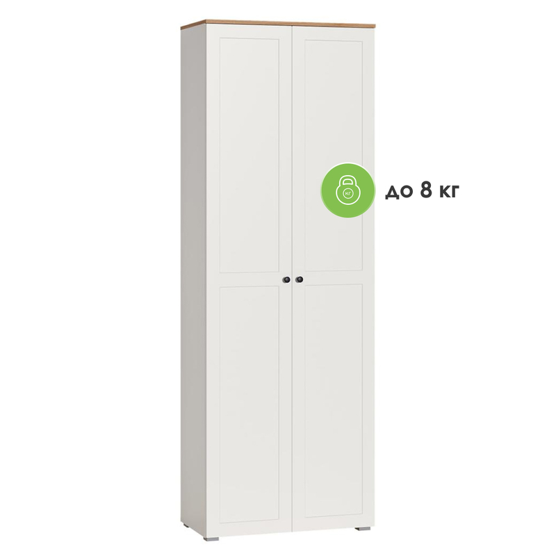 Шкаф, Опра 16.307 белый PE шагрень / дуб золотой craft