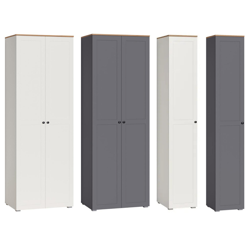 Шкаф, Опра 16.307 белый PE шагрень / дуб золотой craft