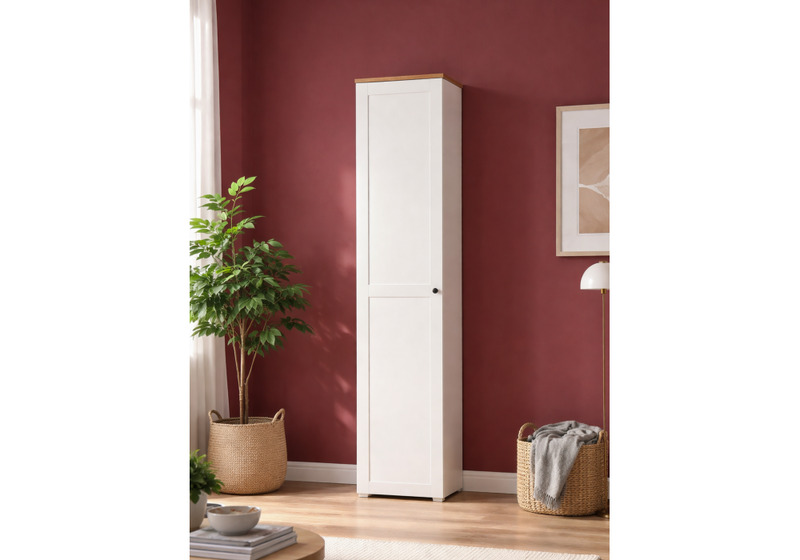 Шкаф, Опра 13.227 белый PE шагрень / дуб золотой craft