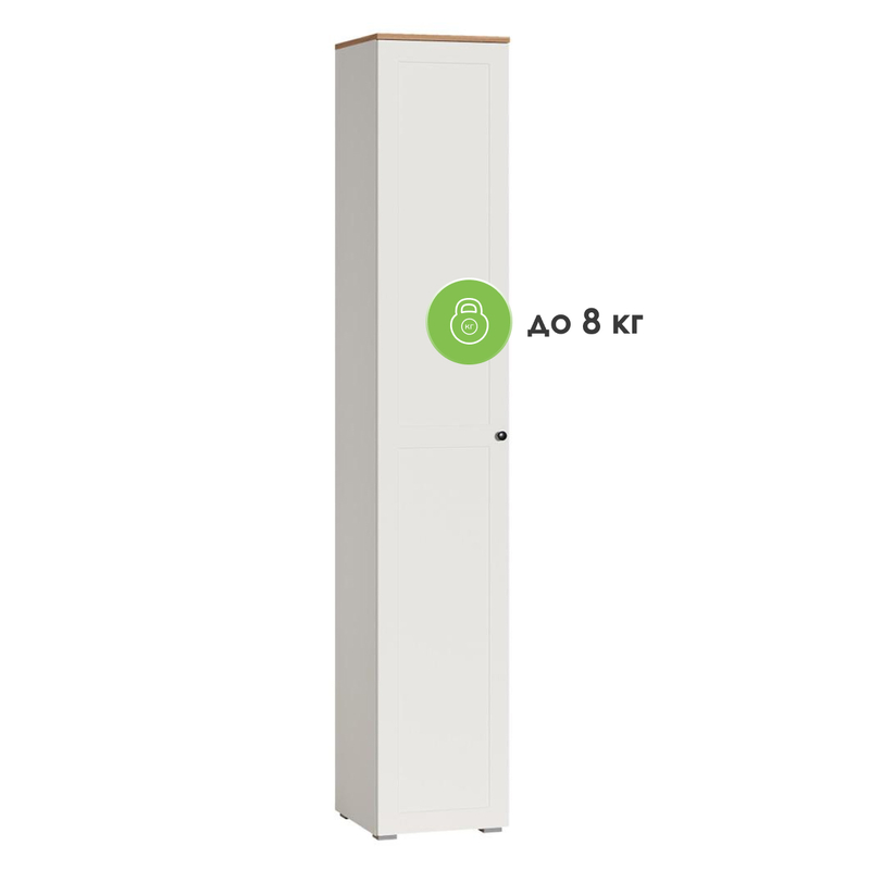Шкаф, Опра 13.227 белый PE шагрень / дуб золотой craft
