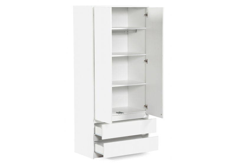 Шкаф, Идена ШК06-900 ЛДСП белое / ЛДСП белое