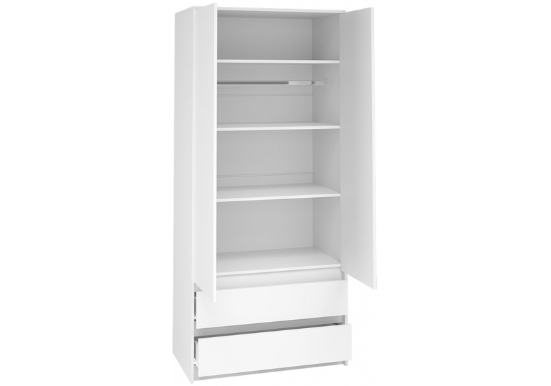 Шкаф, Идена ШК06-900 ЛДСП белое / ЛДСП белое