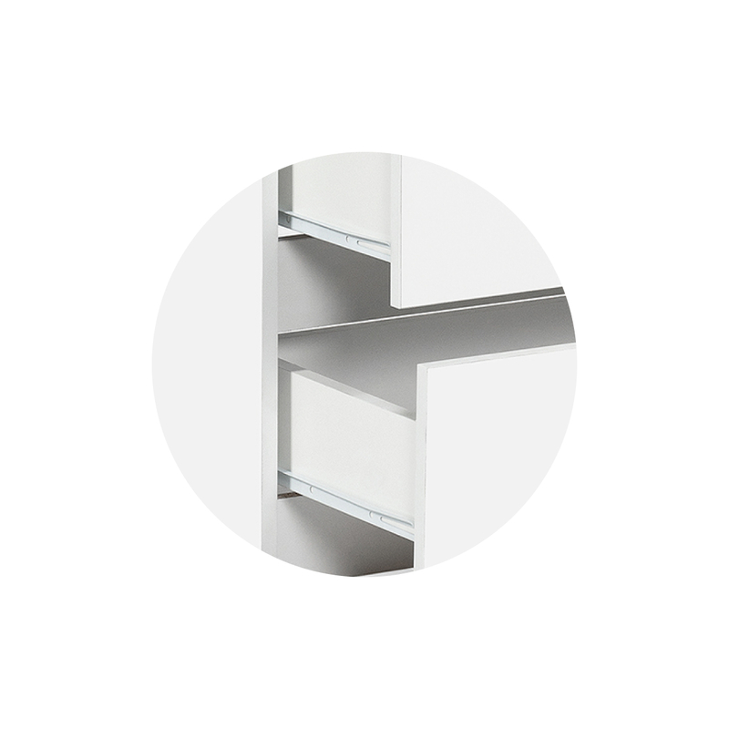 Шкаф, Идена ШК06-900 ЛДСП белое / ЛДСП белое