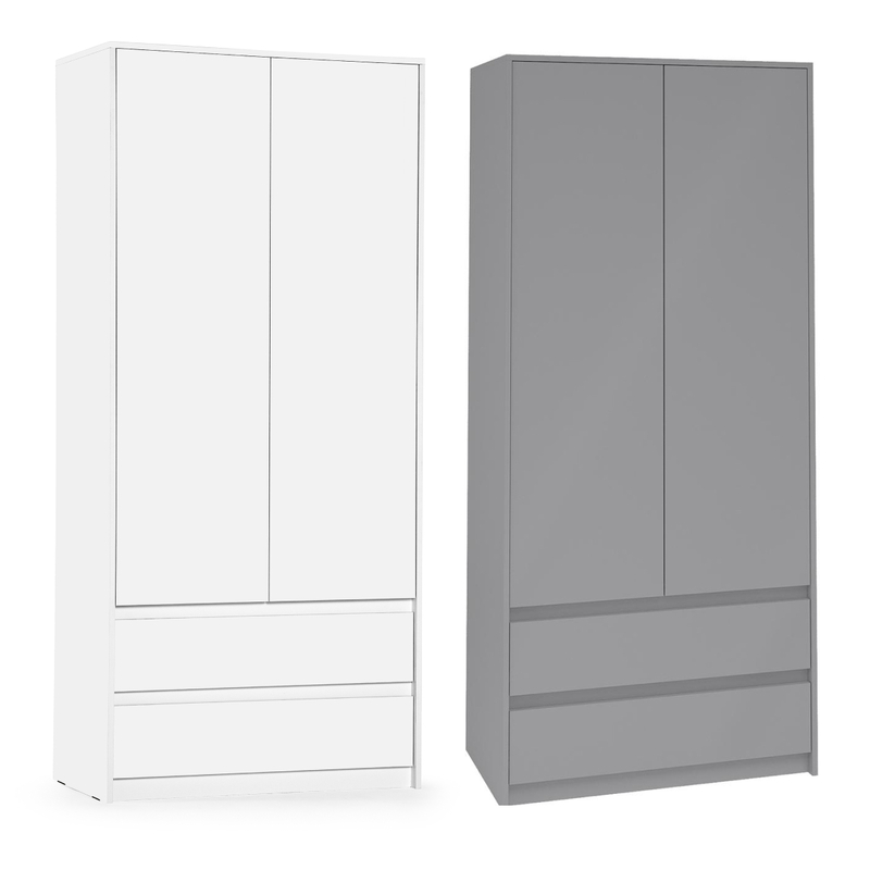 Шкаф, Идена ШК06-900 ЛДСП белое / ЛДСП белое