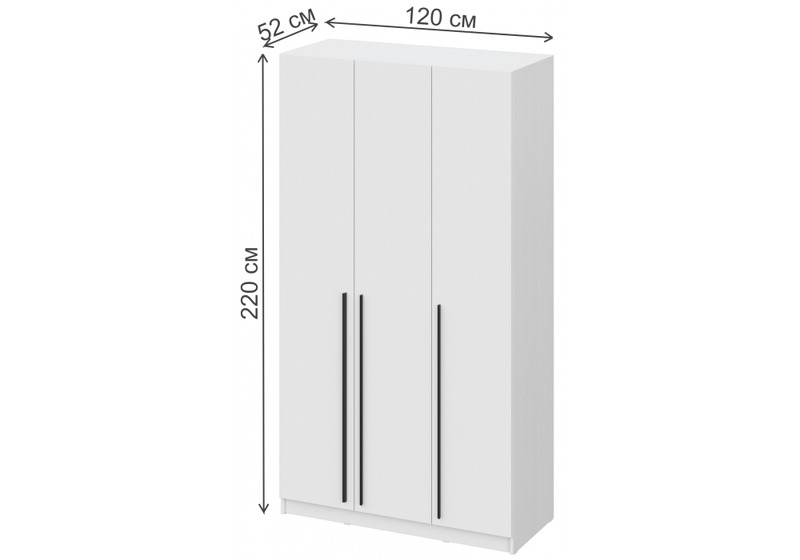 Шкаф, Бирма ШК-1200 белое дерево / белое дерево
