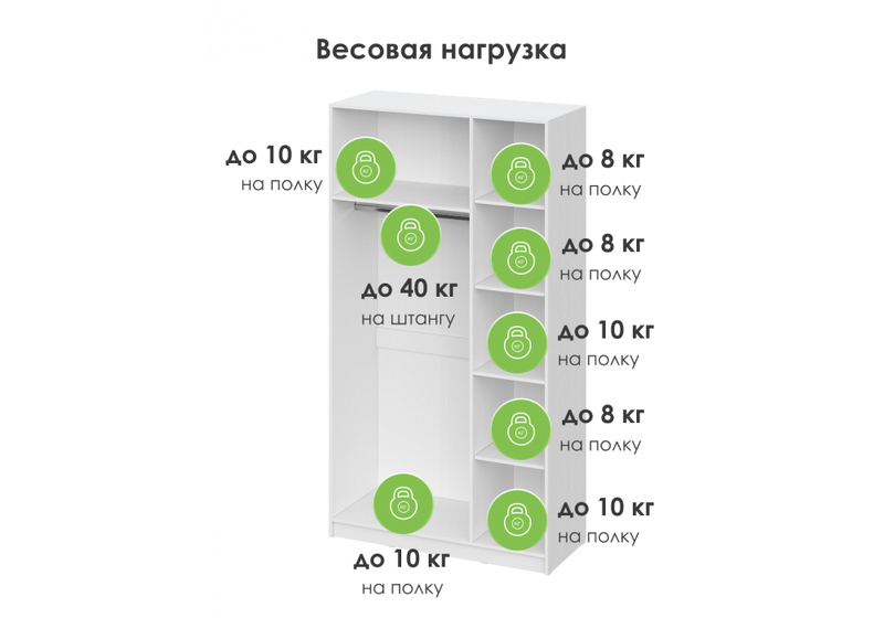 Шкаф, Бирма ШК-1200 белое дерево / белое дерево