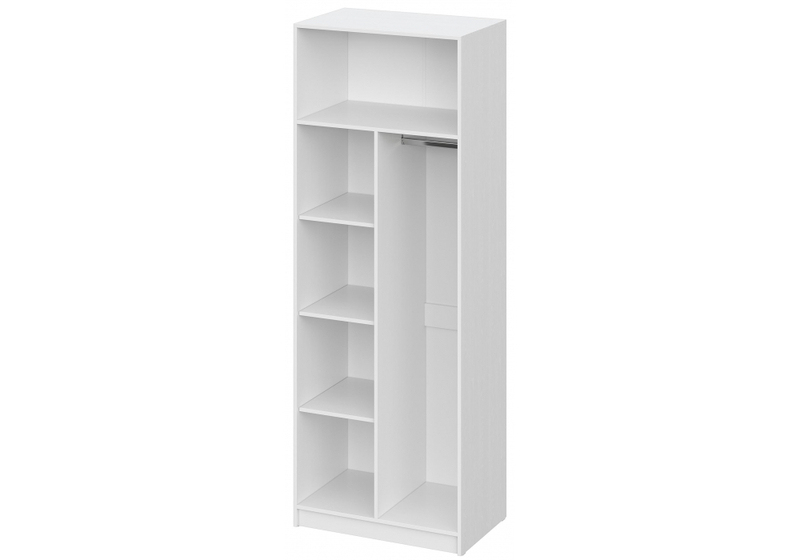 Шкаф, Бирма ШК-800 белое дерево / белое дерево