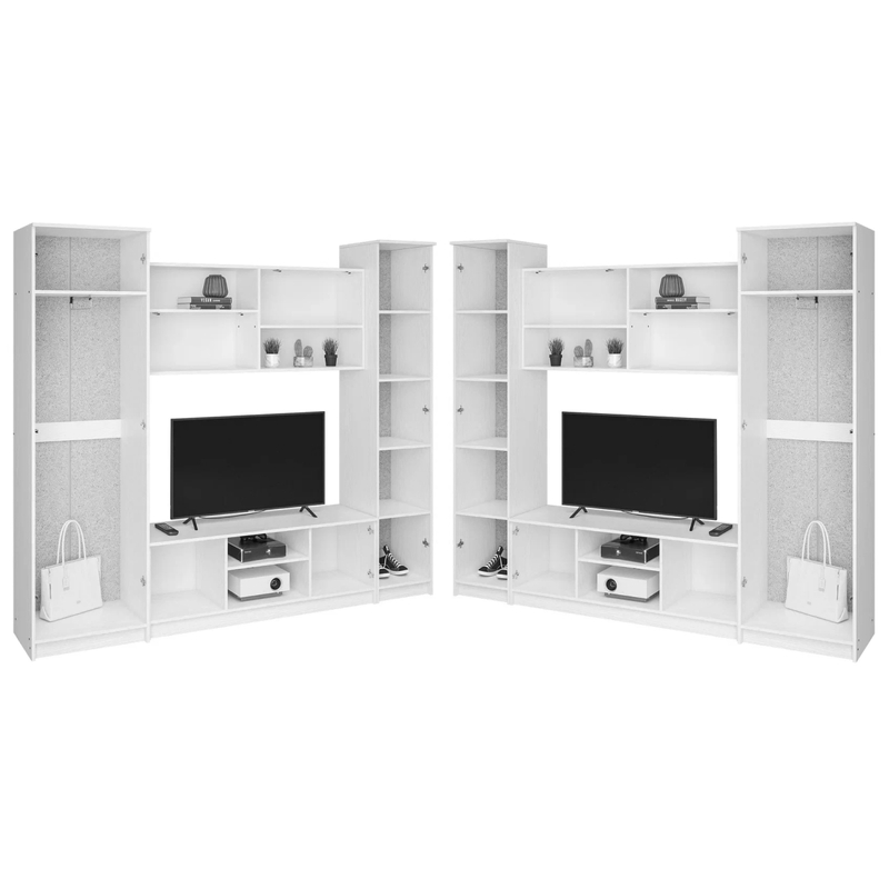 Готовая гостиная, Бертелена дуб крафт серый / серый графит