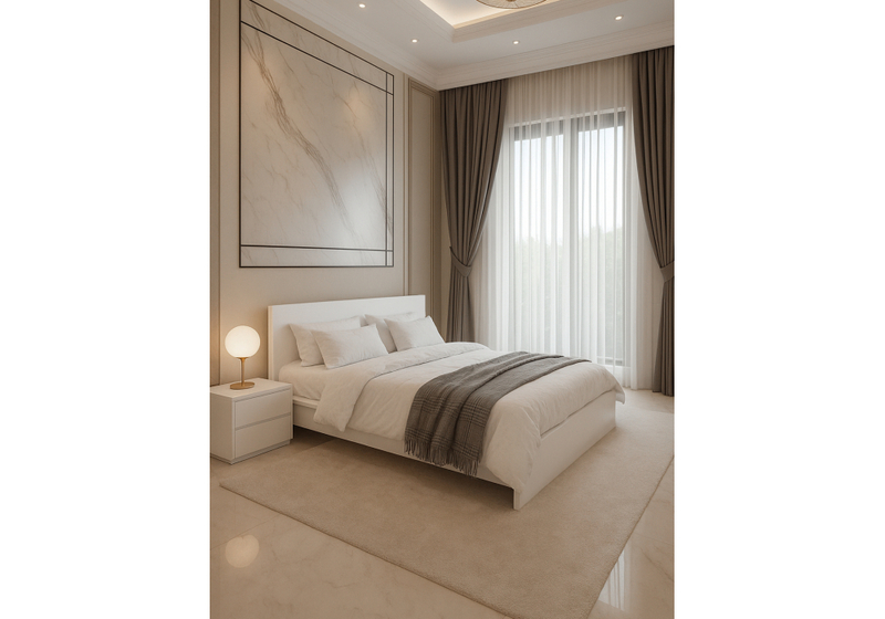 Кровать, Адайн КР-140 140х200 белое дерево / белое дерево