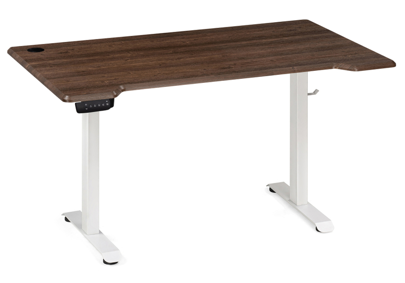 Компьютерный стол, Маркос с механизмом подъема 140х80х75 орех кантри / белый