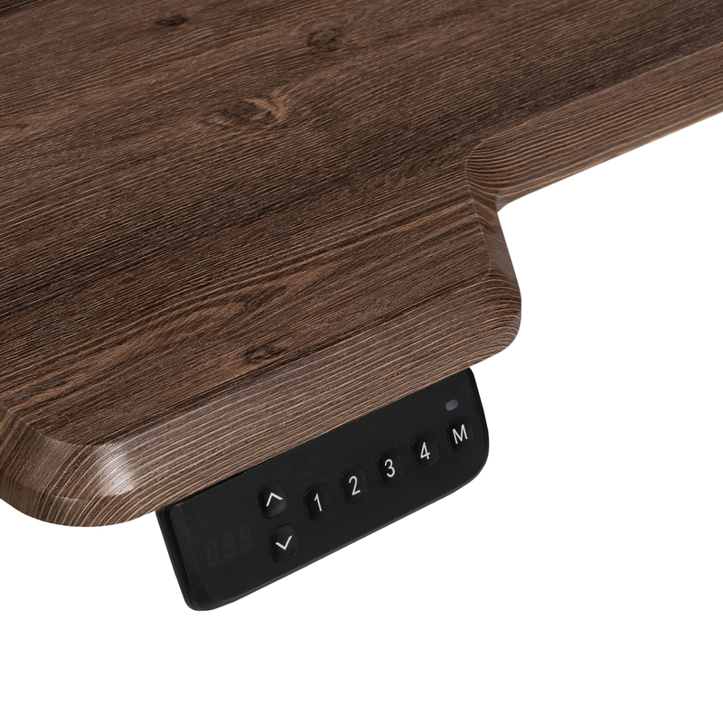 Компьютерный стол, Маркос с механизмом подъема 140х80х75 орех кантри / белый