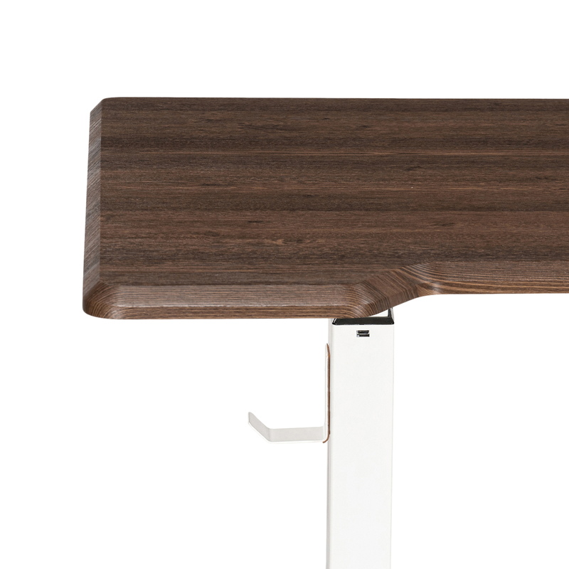 Компьютерный стол, Маркос с механизмом подъема 140х80х75 орех кантри / белый