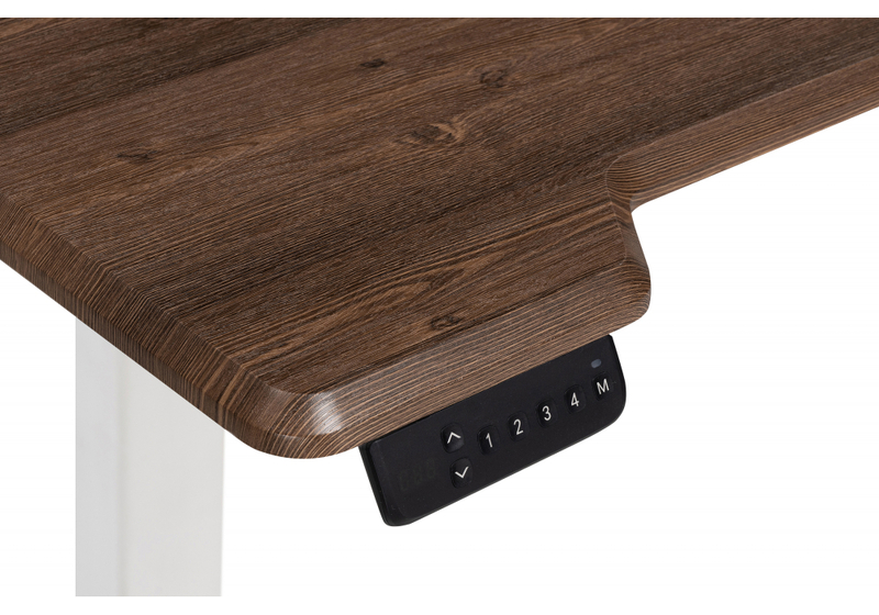 Компьютерный стол, Маркос с механизмом подъема 140х80х75 орех кантри / белый