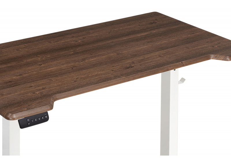 Компьютерный стол, Маркос с механизмом подъема 140х80х75 орех кантри / белый