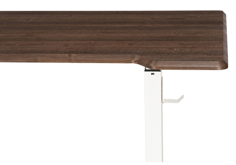 Компьютерный стол, Маркос с механизмом подъема 140х80х75 орех кантри / белый