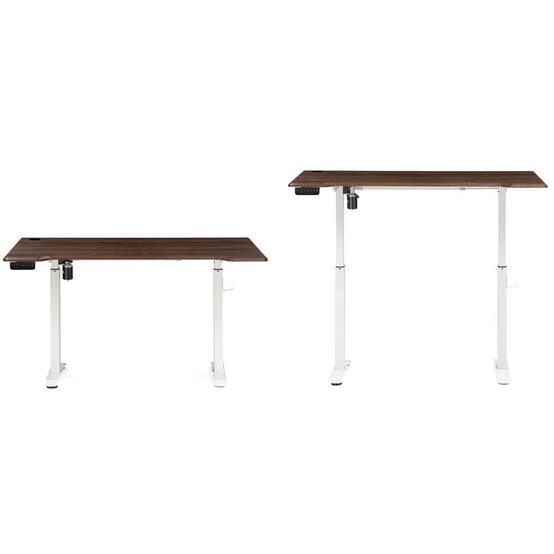 Компьютерный стол, Маркос с механизмом подъема 140х80х75 орех кантри / белый