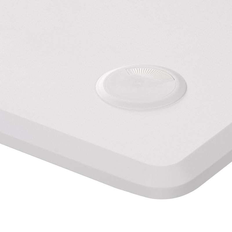 Компьютерный стол, Маркос с механизмом подъема 140х80х75 белая шагрень / черный