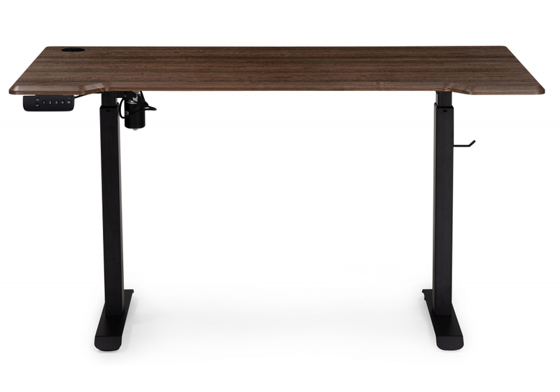Компьютерный стол, Маркос с механизмом подъема 140х80х75 черный / кантри орех
